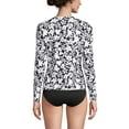 thumbnail image 2 of Lands' End Women's Petite SunShade UPF 50 Long Sleeve Relaxed Rash Guard Print, 2 of 3