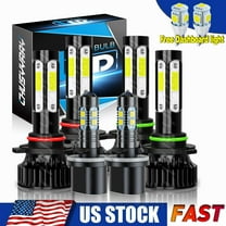 For 1999-2002 GMC Sierra 1500 2500 - Combo 6x LED Headlight   Fog Light Bulb