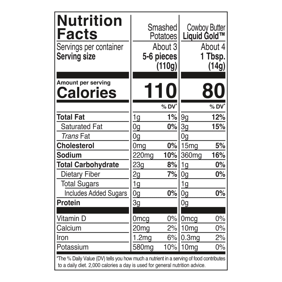 Kinder's Cowboy Butter Frozen Smashed Potatoes, 13 oz Bag