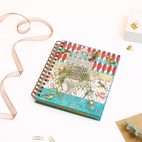 Archies Birds & Cage Diary Multicolour Spiral Diary