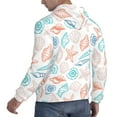 thumbnail image 6 of Wukai Colorful Seashells1 Print Men Hoodies Fleece Sweatshirts Long Sleeve Sweaters Pullover Fall Outfits Winter Clothes-X-Large, 6 of 7