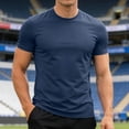 thumbnail image 2 of ibiyuan Athletic Shirts for Men Holiday Short Sleeve Sports Workout T-Shirt, Quick-Dry Textured Tees Uv Protection Wicking Tops Breathable Cool Workout Shirts, 2 of 3