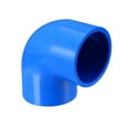 thumbnail image 1 of Unique Bargains 32mm Slip 90 Degree PVC Pipe Fitting Elbow Coupling Adapter Blue 5 Pcs, 1 of 4