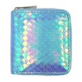 thumbnail image 1 of Women Girl Mini Wallet Purse Short Design Mermaid Zipper For Coin Money Card（Light Green）, 1 of 5