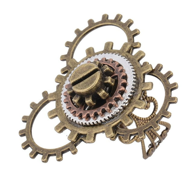 Steampunk Reloj Parte Engranajes Antiguo Cobre s Joyería Dorado + plata jinwen Anillo Steampunk Gears