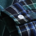 thumbnail image 4 of Samdudou Mens Long Sleeve Shirts Plaid Flannel Button Up Casual Autumn Outerwear Classic Windowpane Check Pattern Daily Streetwear, 4 of 8