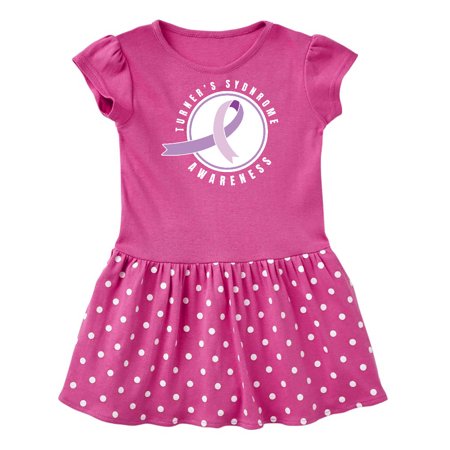 

Inktastic Turners Syndrome Awareness with Purple Ribbon Badge Gift Baby Girl Dress