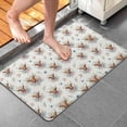 thumbnail image 4 of Highland Cow Flower Wreath Pattern Bathroom Rugs Mat,Non Slip Microfiber Bathroom Rug,Rubber Backing,Soft Bathroom Mats for Bathroom Floor,Tub and Shower,20x32in(50x80cm), 4 of 5