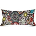 thumbnail image 4 of GZHJMY Daisy Flower Queen Pillowcase Super Soft Cozy Plush Pillow Case with Zipper for Sofa Bed Couch, 20 x 30 Inch, 4 of 6