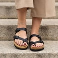 thumbnail image 6 of Cushionaire Luna Cork Footbed Sandals for Women – Comfortable Slip-On Women's Shoes with Genuine Suede Footbed & Arch Support | Slides for Women, 6 of 26