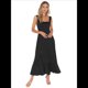 thumbnail image 3 of Vestido de Verano con Escote Cuadrado y Volantes para Mujer, Ideal para Bodas, Fiestas, Damas de y Salidas Nocturnas. Negro XL, 3 of 8