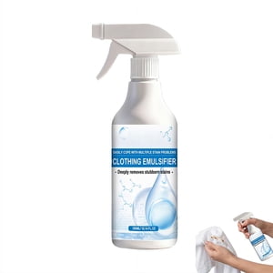 1pack Stain Remover Spray 10fl oz, Pre-Treatment for Oil Paint Wine Coffee Pet Stains, Eco-Friendly Fabric Cleaner for Household Essentials