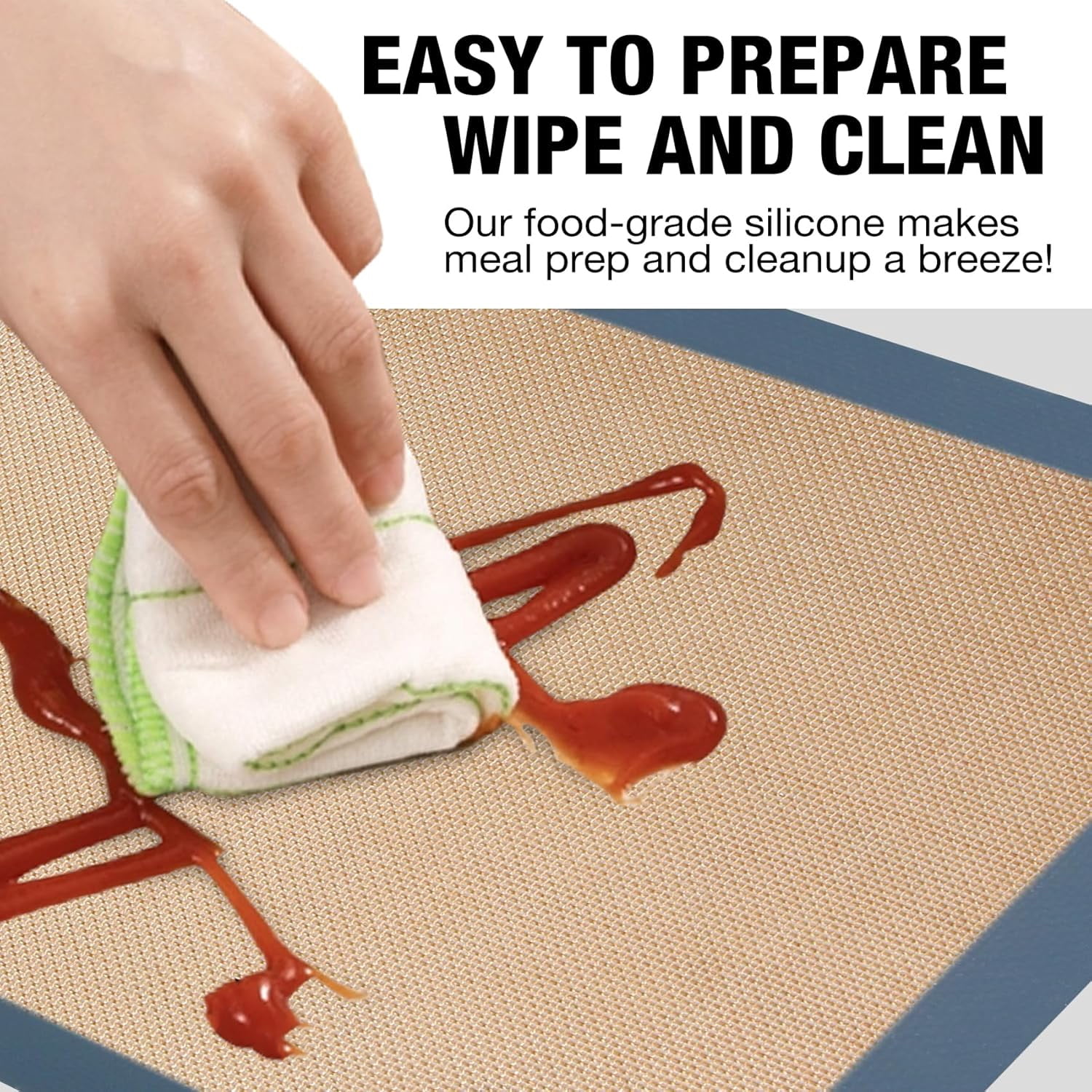 Silicone Baking Mat Set Reusable Heat Resistant Non Stick Baking Mat for Oven
