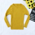 thumbnail image 2 of QIPOPIQ Girls Clothes Clearance Toddler Kids Baby Girls Ribbed Knit Sweater Soft Solid Warm Sweater Pullover, 2 of 8