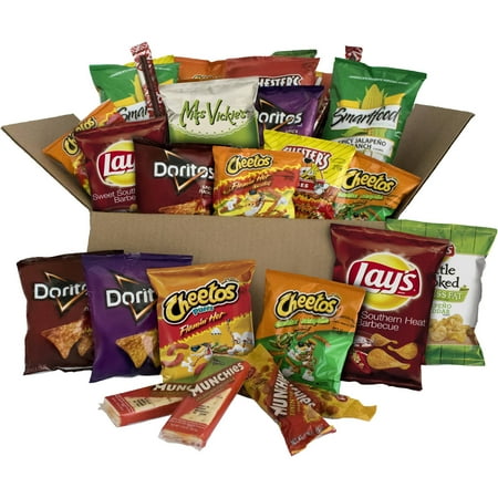 Ultimate Flavor Snack Package, Variety Of Hot & Spicy Chips, Popcorn 