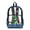 Dinosaur Action Flame, variant on Clear Backpack 17 Inch, Heavy Duty Fabric & PVC Transparent Bookbag with Dinosaur Skateboard Boo Print, Large Capacity See Through Backpack for Women Men School
