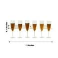 thumbnail image 4 of Efavormart 2 Pack | 21" Clear Acrylic Floating Wall Mounted Wine Glass Rack, Champagne Flute Stemware Hanging Wall Shelves, 4 of 11