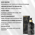 thumbnail image 5 of Belitaas Luxury Conditioning Shampoo with Rice Water & Argan Extract (300ml/10.14 fl oz) – Anti-Dandruff & Anti-Hairfall Treatment, 5 of 7