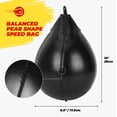 thumbnail image 5 of Boxerpoint, Speed Bag Boxing Equipment, Black, PU Leather, 1 Pc, 5 of 7