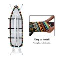 thumbnail image 5 of HELLHERO Ironing Board Cover Quick Install Polyester Fabric Elastic Sides with Easy to Fold Ironing Board Protective Cloth 15 x 54 inch Stretch Elastic Fit, 5 of 6
