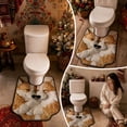 thumbnail image 5 of Sruoe Toilet Rug U Shaped, Double Corgi Print U‑Cut Microfiber Floor Mat 16x20 Inch, Soft Absorbent Non‑Slip Bathroom Decor Rug for Toilet Base Home Decor, 5 of 8