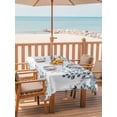 thumbnail image 2 of Outdoor Table Cloth with Umbrella Hole and Zipper, Green Blue Eucalyptus Leaves Waterproof Rectangle Tablecloth 54"x80", Summer Botanical Weeping Washable Table Cover for Outside Party Patio Picnic, 2 of 8