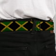 thumbnail image 4 of Buckle-Down Belt, Seatbelt Buckle Belt, Jamaica Flags Vintage Black, 34 to 52 Inches, 4 of 9