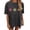 A-Grey, variant on Tiweut T Shirts for Women Loose Short Sleeve Floral Print Retro Pullover Outerwear,Black