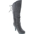 thumbnail image 7 of TOP Moda Page-65 Women's Knee Lace-up High Heel Boots, 7 of 7