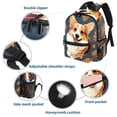 thumbnail image 3 of Corgi Dog Large Capacity Backpack with Adjustable Shoulder Strap, Printed Design, Lightweight , Shoulder Backpack Book Bag, Small Backpack Purses for Teens, 3 of 6