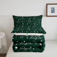 thumbnail image 5 of Manfei Kawaii Xmas Plaid Full Size Comforter Sets,Traditional Christmas Wreath Bedding Comforter Set,Xmas Reversible,3-Piece,1 Comforter and 2 Pillowcases, 5 of 7