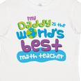 thumbnail image 4 of Inktastic My Daddy is the World’s Best Math Teacher Boys or Girls Toddler T-Shirt, 4 of 5