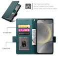 thumbnail image 3 of Allytechgroup Versatile Wallet Case for Samsung Galaxy  S24 FE, Stylish Flip Cover with Card Slots RFID Blocking Phone Case for Women Men, Darkgreen, 3 of 6