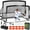 Black Gray-6 ft x 4 ft, variant on Soccer Goal Goals For Backyard Set 2 Pack Of Portable Pop Up Net With Ball Cones Complete Equipment Outdoor Sports Games