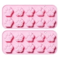 thumbnail image 1 of Paquete de 2 moldes para mantequilla con diferentes formas, moldes de silicona antiadherentes de grado alimenticio para hornear, moldes de silicona y moldes para chocolate., 1 of 6