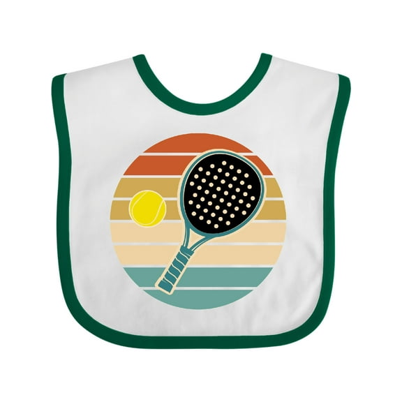 Inktastic Padel Retro Sunset Boys or Girls Baby Bib