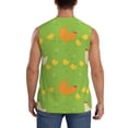 thumbnail image 4 of Uemuo Funny Chicken Pattern Men's Sleeveless T-Shirt,Muscle Athletic Tank Top, Moisture-wicking Quick-dry Breathable Classic Tee Top for Gym Run Outdoor Sports-XX-Large, 4 of 8