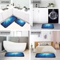 thumbnail image 5 of Kitchen Rug Set 2 Pieces Non Slip Kitchen Mat for Kitchen Home Floor Sink 47"x19"+27"x19" Deep Blue Ocean, 5 of 7