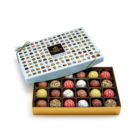 Godiva Patisserie Dessert Truffles Gift Box, 24 ea