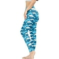 thumbnail image 3 of DISNIMO Dolphin Printed Workout Yoga Pants for Women, High Waisted Workout Leggings Tummy Control Yoga Pants Leggings for Workout Sport, Blue and White, XS, 3 of 6