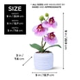 thumbnail image 2 of Accent Collection Pink Orchid Handmade Artificial Plants Indoor 9 inch 23 cm, 2 of 5