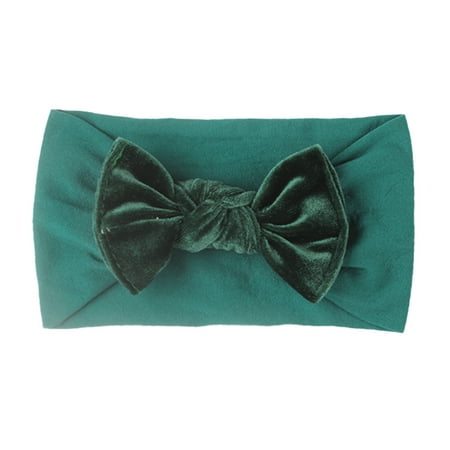 

Baby Girl Solid Bow Stretch Hair Accessories