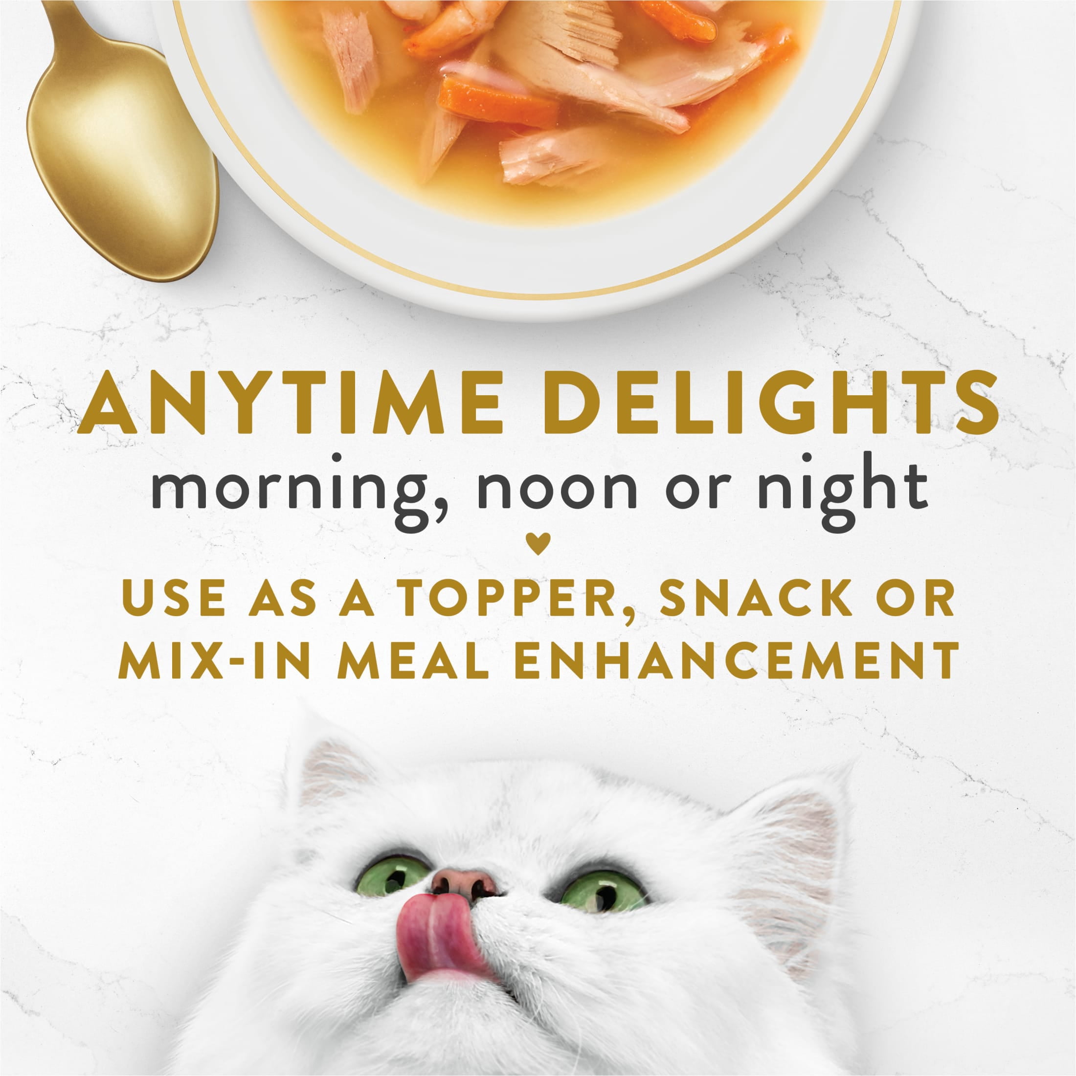 Purina Fancy Feast Classic Tuna, Shrimp, & Whitefish Broth for Cats, 1.4 oz Pouch