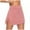 Pink, variant on Lroveb High Waisted Skorts for Women, Tennis Skirt with Shorts Underneath, Womens Fast Dry Tight Elastic Fitness Solid Color Yoga Shorts Two Piece Set Black