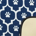 thumbnail image 2 of Design Imports Nautical Blue and Off White Lattice Paw Pet Mat, 2 of 4