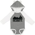 thumbnail image 3 of Inktastic Orlando Skyline with Grunge Boys or Girls Long Sleeve Baby Bodysuit, 3 of 5