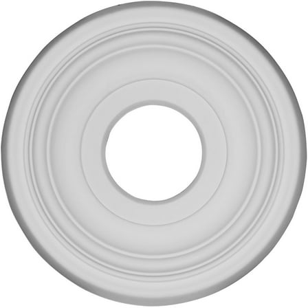 11 1/2" OD x 3 1/2"ID x 1"P Traditional Ceiling Medallion, Primed
