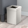 thumbnail image 2 of Gatco Elevate Stainless Steel 3 Gallon Square Wastebasket, Satin Nickel, 2 of 5