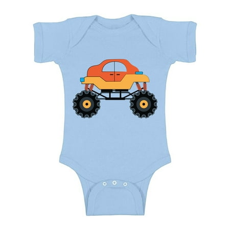 

Baby Boy Shirts - NB 6M 12M 18M 24M - Cute Truck Bodysuit