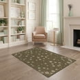 thumbnail image 2 of ODIKA 4'x6' Washable Area Rug Pet Friendly, Non-Shedding Allover Vintage Moody Retro Border Tone Dining Under Table Boho Flowing Dynamic for Bedroom, Reading Nook, 2 of 7